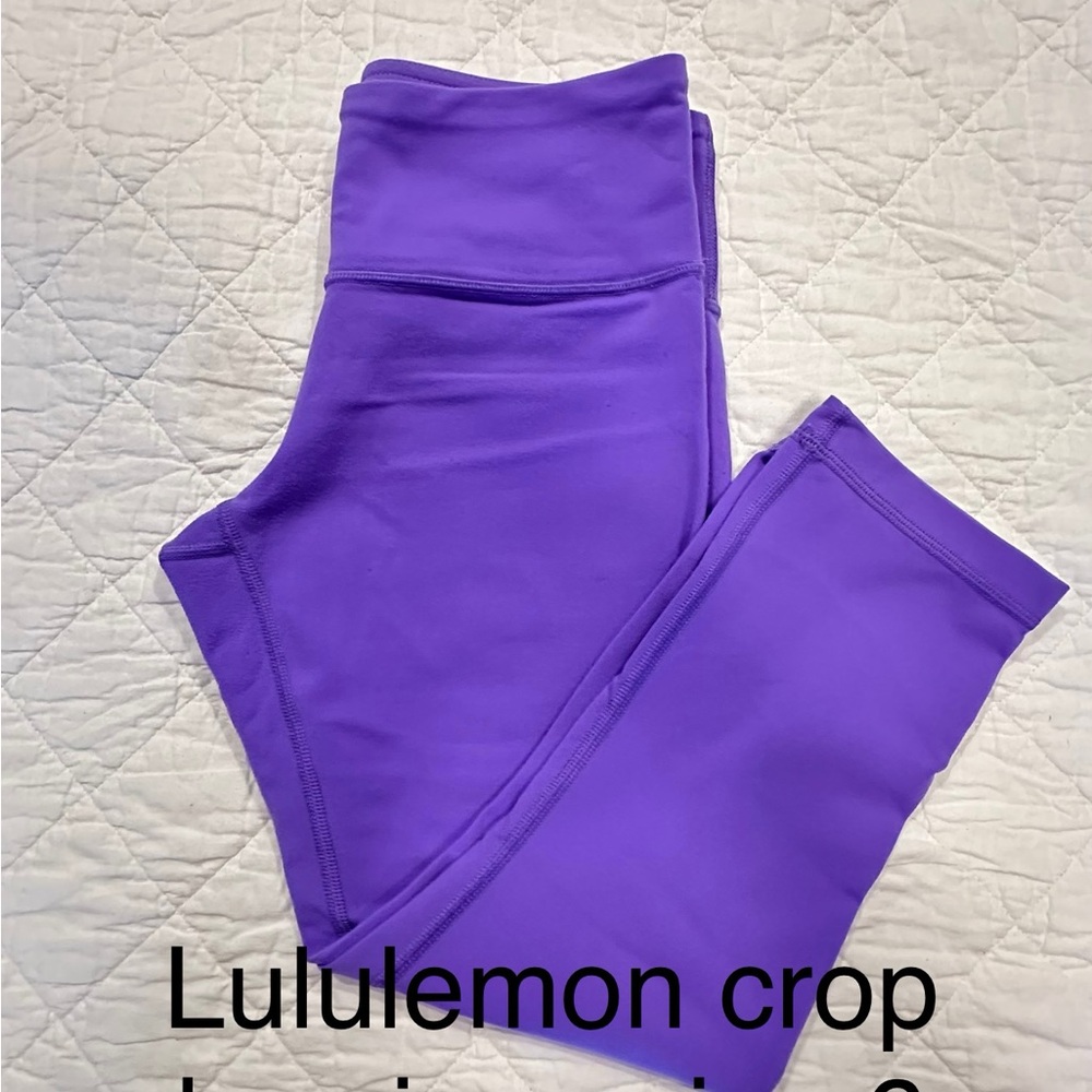Lululemon Athletica Purple High-Waisted Leggings
